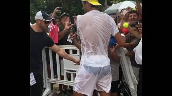 Rafael Nadal Wet and Almost Naked